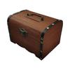 1 Set Vintage Treasure Storage Box Wooden Treasure Chest With Lock Piggy Bank Organizer Saving Box Case For Home Decoration