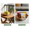 Elegant Double Tone Wicker Style Fruit Tray For Dessert And Snacks Durable PP Materials Holders With Multiple Compartments
