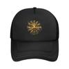 Black Dream Theater Logo Mesh Baseball Cap Unisex Fashion Hat Hat Adjustable Polyester Trucker Cap Wholesale New Trucker Caps