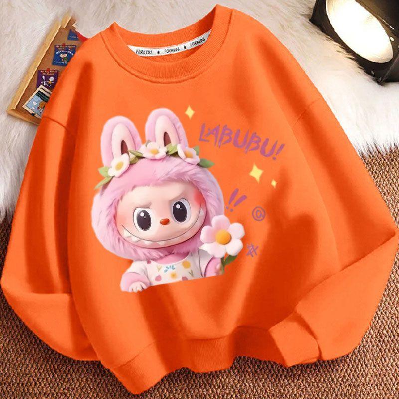 Loose Round-neck Hoodies for Children, Fashionable Long-sleeved and Cute Round-neck Hoodies for Boys and Girls In Spring, Autumn and Winter