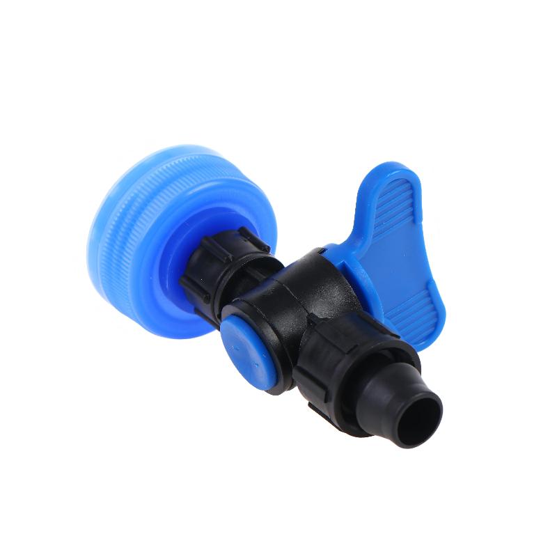Universal Portable Double Lock Bypass Valve Water Tap Bottle Adapter High Pressure Resistant for Garden Irrigation Use