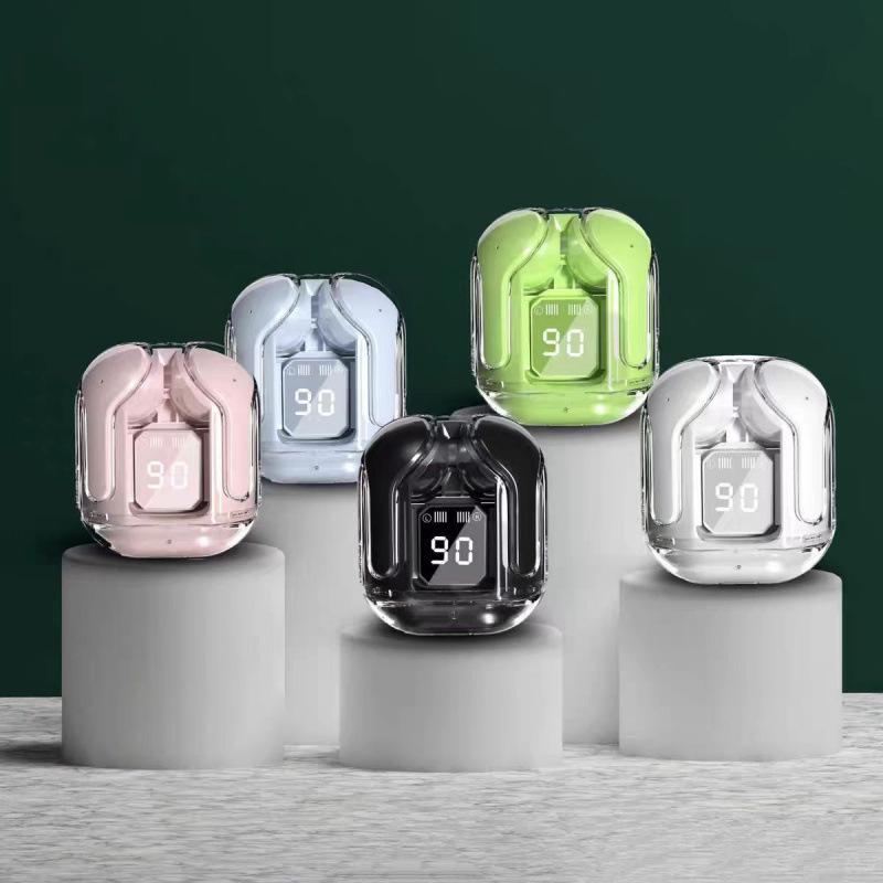 HK3 Wireless Bluetooth In-Ear Headset with Digital Display, Transparent Design, and Long Battery Life Air39