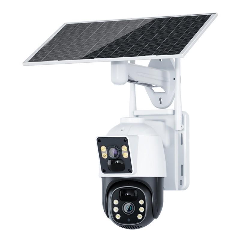 360° Solar-Powered Wireless Outdoor Security Camera for Orchards