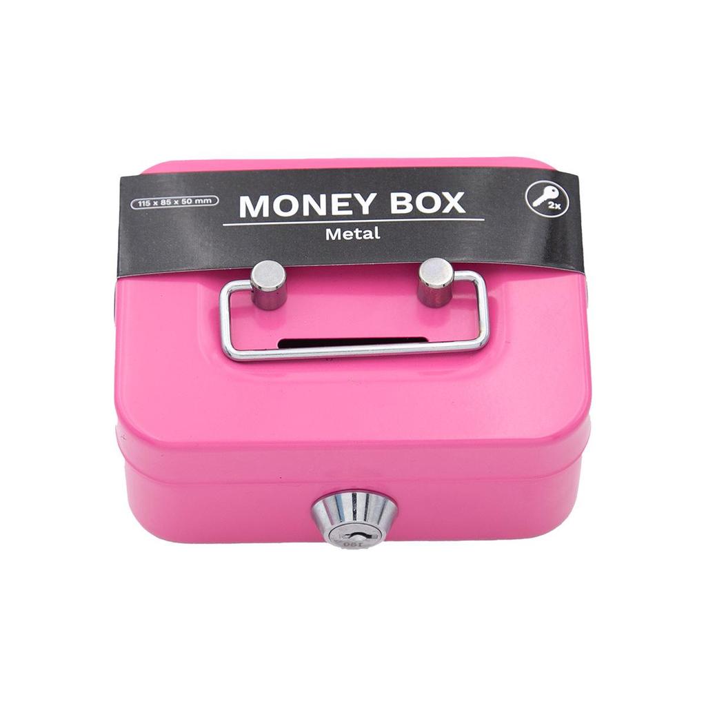 Portable Piggy Bank with Lock - Password Coin and Cash Safe Box