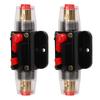 12 24V Inline Circuit Breaker, Lugs with Manual Reset Fuse Holder, Heat Shrink