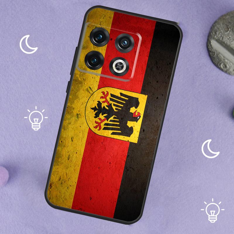 Germany Flag Banner Case For OnePlus 13T 10T 8T 10R 12R 13R 15 13 12 11 10 9 Nord 5 CE 2 3 4 Lite N20 N30 Cover