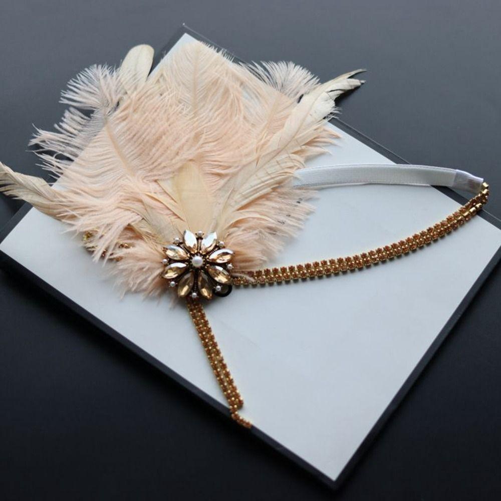 Hair Band Masquerade Party Hair Accessories Sequin Hair Band Feather Headwear Korean Style Headband