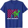 MTV Beach Island Flamingo Logo Vintage Graphic TShirt MTV Sunset Shape Boombox Checker Design Tee Top Unisex on The Moon Outfits