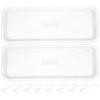 10 Pcs Plant Drip Tray Flower Pot Saucer Rectangular Water Planter Pots for Plants Bonsai Tree Trays Plate Saucers Nonporous