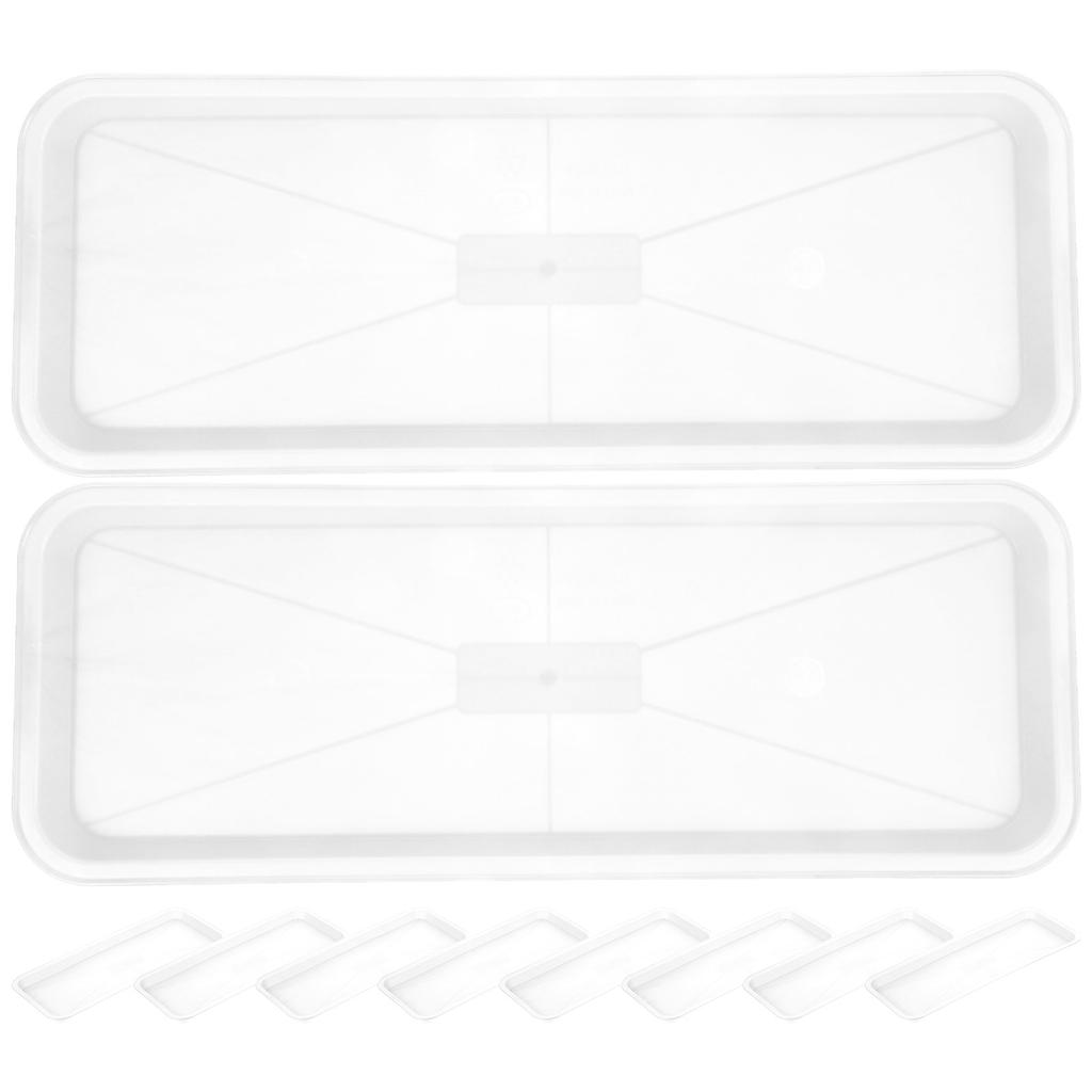 10 Pcs Plant Drip Tray Flower Pot Saucer Rectangular Water Planter Pots for Plants Bonsai Tree Trays Plate Saucers Nonporous