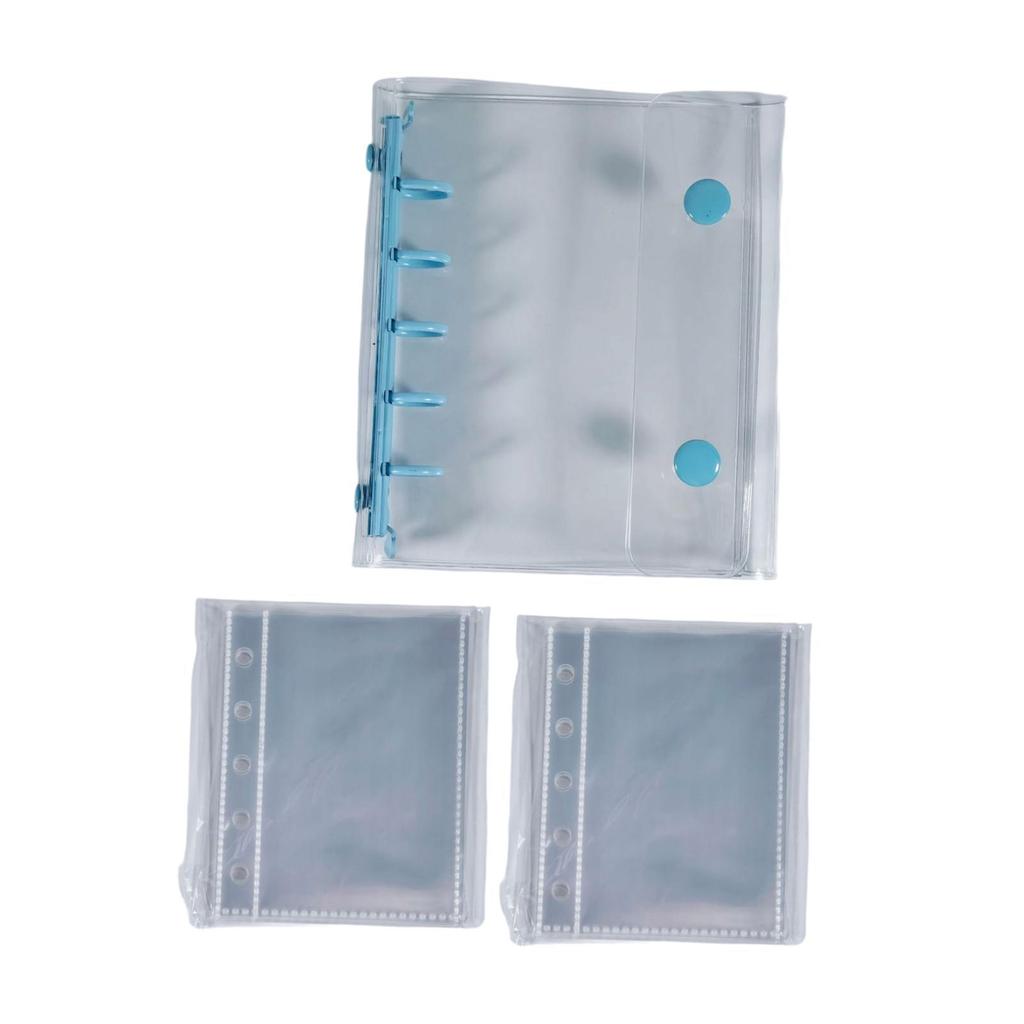 Binder Notebook Covers 5 Holes Gift Clear for Valentines Birthday