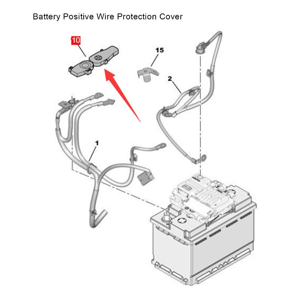 ABS Battery Terminal Protector Dustproof Battery Positive Cable Covers  Auto Shop