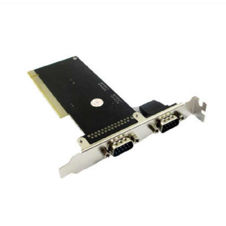 2 Port PCI Serial Adapter 9 Pin Easy Installation Expansion Card Transfer for Automation Control Industrial Equipment