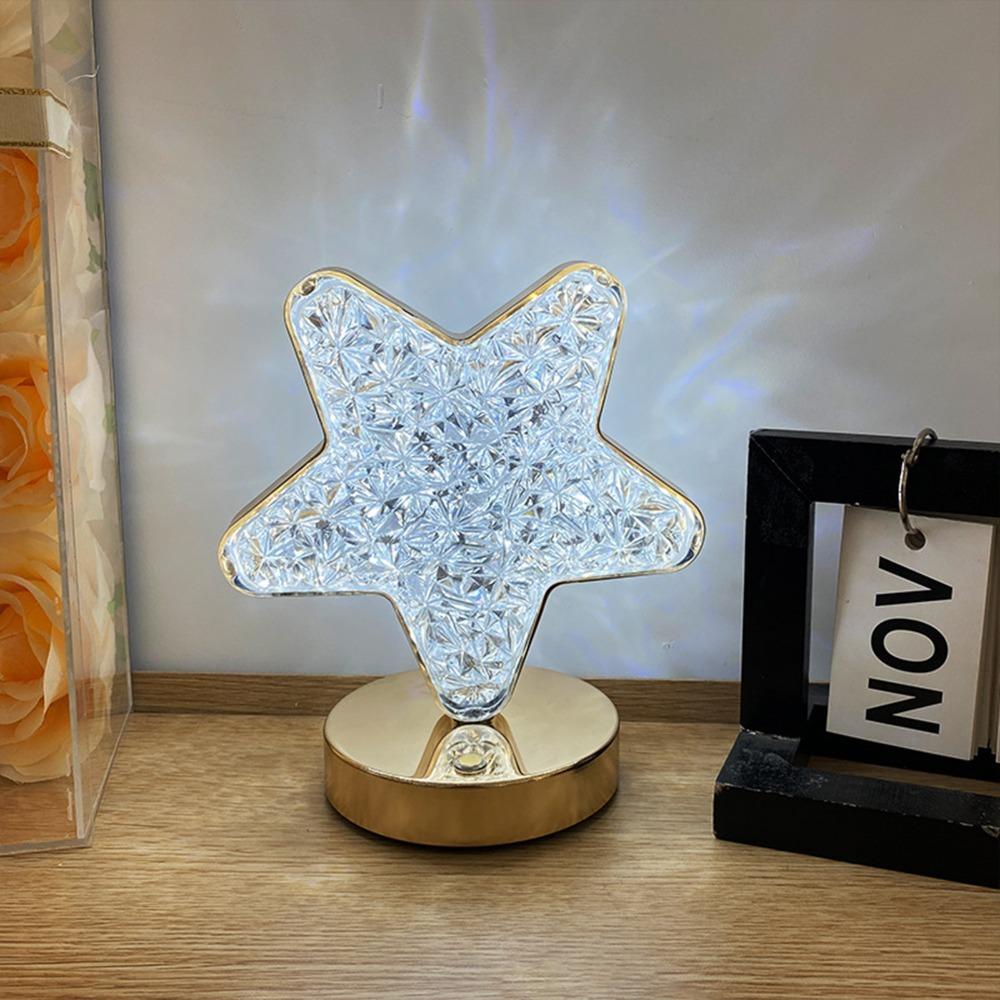 USB Rechargeable Moon Shape Night Light Touch Control Rechargeable Touch Lamp Nightstand Use