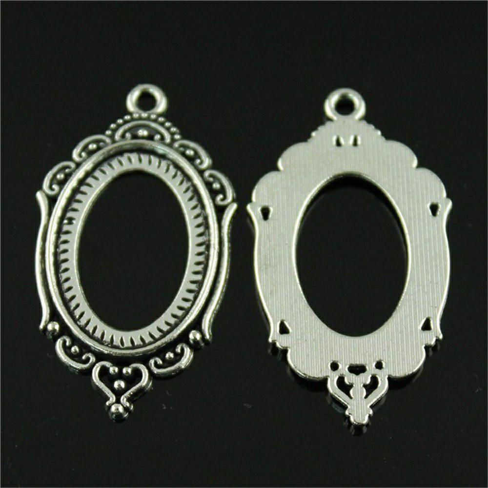 5 Pieces Cabochon Cameo Base Parts Hollow Inner Size 18x25mm Oval Flatback Resin Cabochons F4127