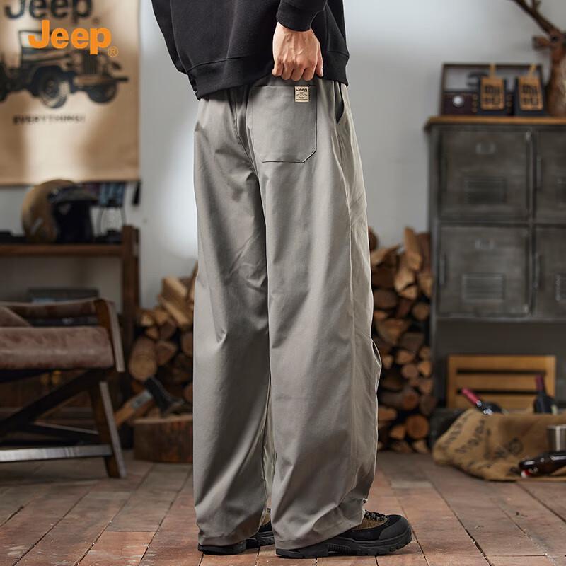 

JEEP Men s Loose Fit Straight Leg Cargo Pants XL