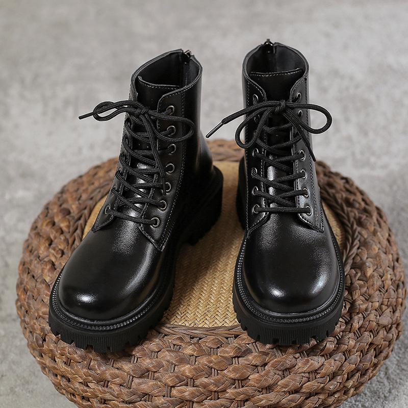 

Martin boots women s British style 2024 new autumn and winter thin boots ins trendy thin fried street small short boots black thick sole 40