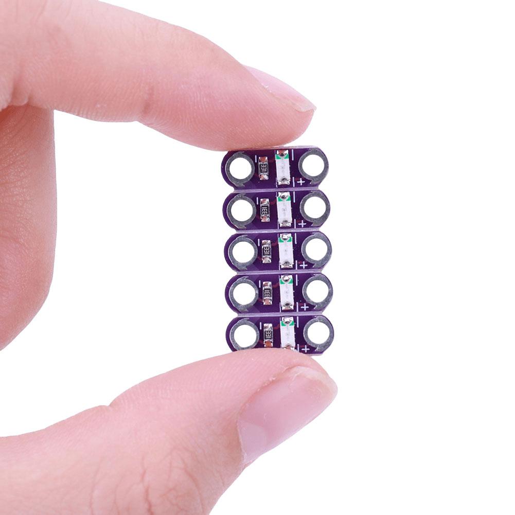 Pack of 5 LilyPad Sewable Wearable LED Convenient Lilypad Color LEDs for Arduino