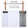 Portable 18650 Battery Case Power Bank DIY Shell With Digital Display USB QC3.0 PD Quick Charger Wireless Charging