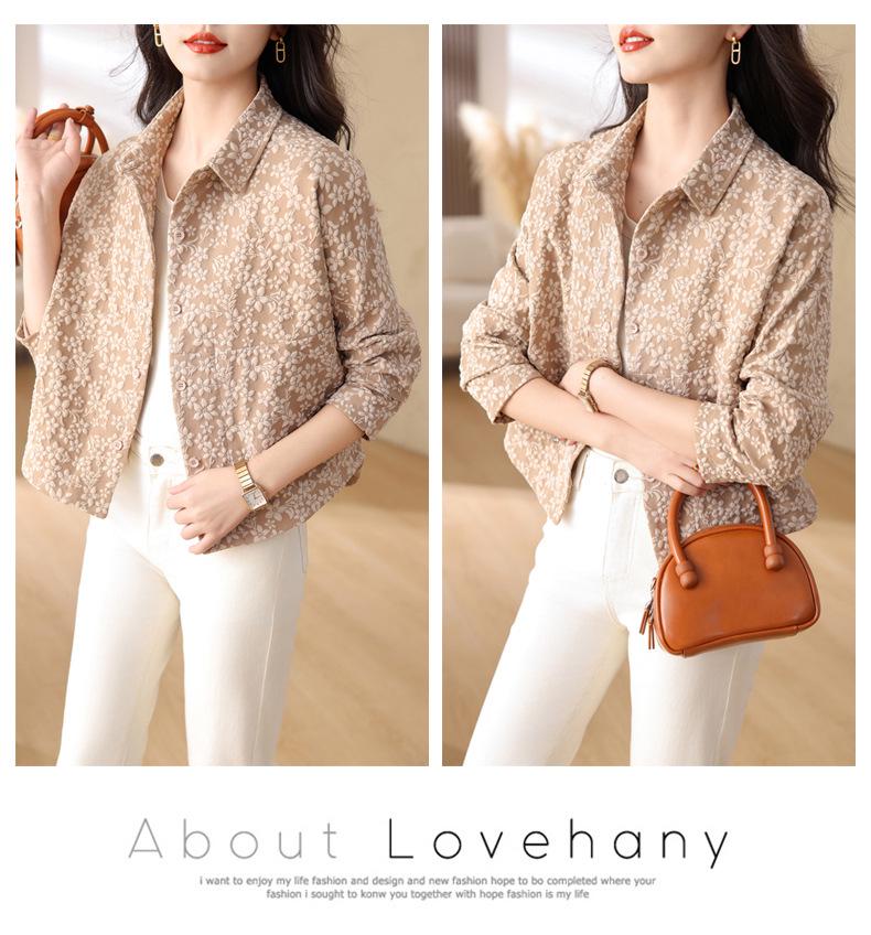Women's Petite Casual Short Jacket - 2024 Spring/Autumn Fashion for Middle-Aged