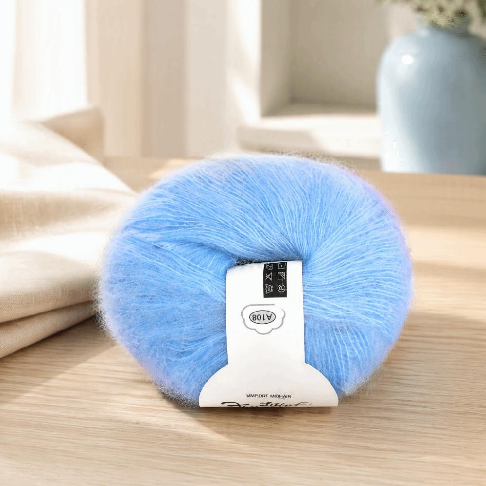 Warm Material Angora Wool Yarn Soft Texture Long Wool Yarn Popular Mohair Yarn For DIY Knitting