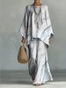 Completo casual senza texture-taglia grande, nuovo set da donna a 2 pezzi per autunno ed estate