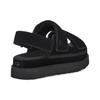UGG Fabric Velcro Comfortable Fashion Sandals Women Sandals Black 1141493-BLK