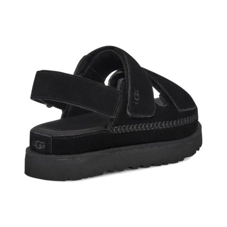 UGG Fabric Velcro Comfortable Fashion Sandals Women Sandals Black 1141493-BLK
