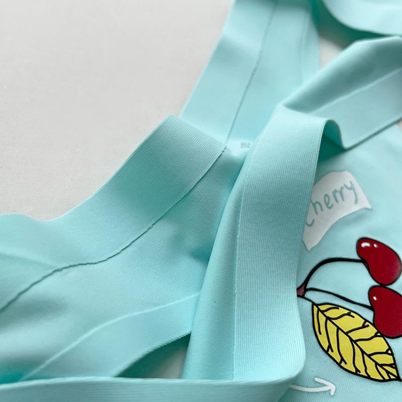 Women's Spring and Summer A Piece of Ice Silk Without Trace Cartoon Sexy Fitness Exercise Yoga Thong Underwear