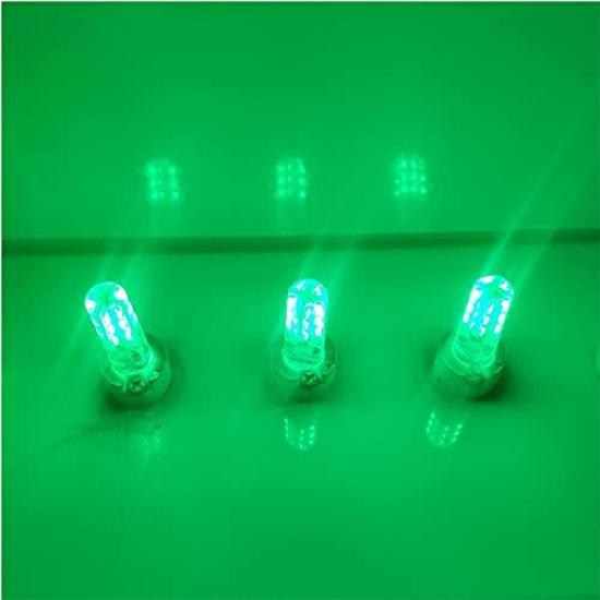 Best to Buy (8-Pack) Brightest 2-Watt G4 LED Bulb 12V AC/DC, 24 SMD 3014 LED, 2W Green Blue Red Color (Jc10 Bi-pin 10-13W Replacement) (Green)