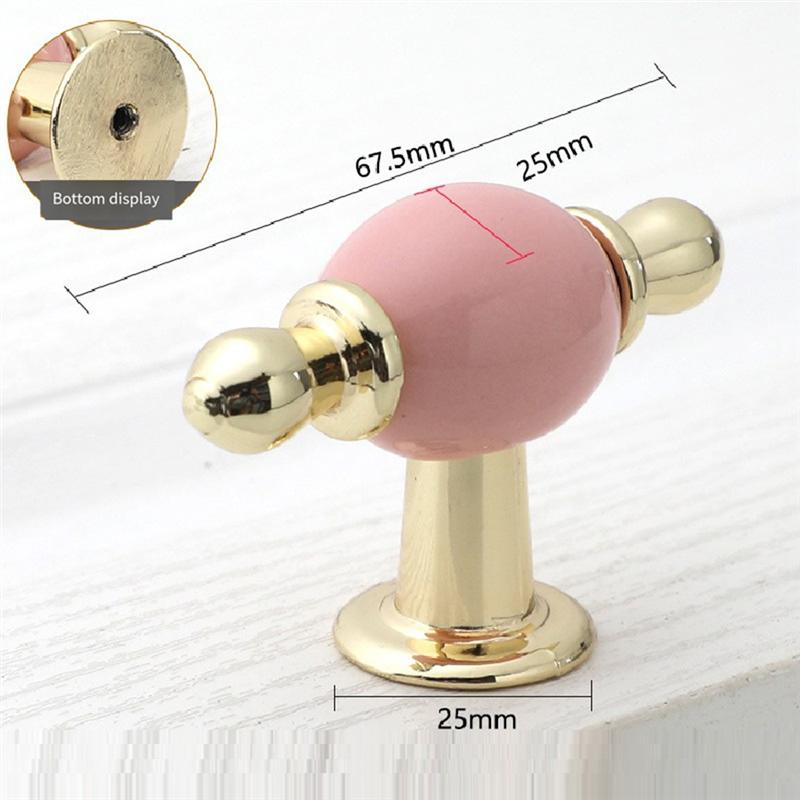 A34R Fashion Cabinet Handle Golden Kitchen Cupboard Door Handle European Style White Furniture Handle'