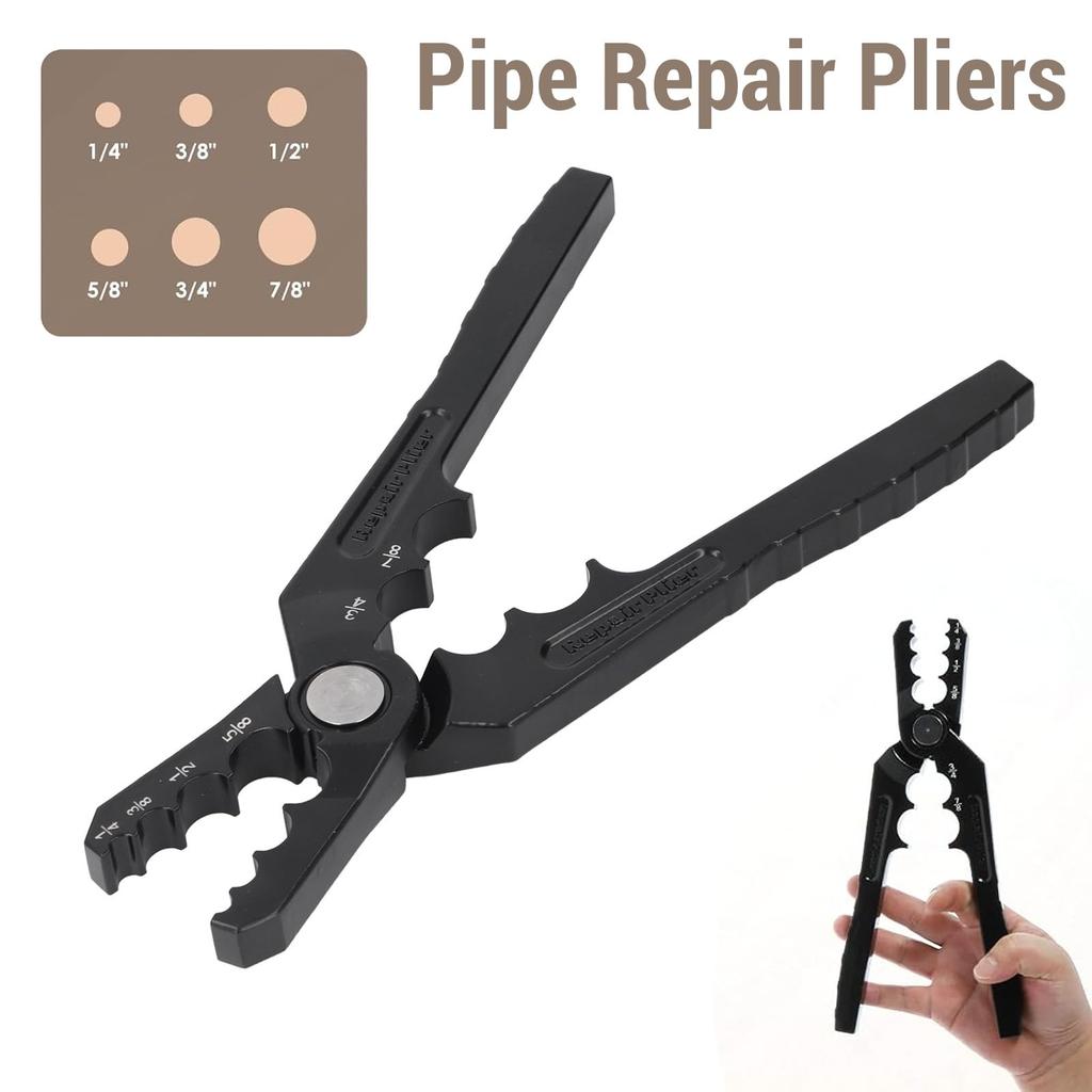 Pipe Repair Plumbing Copper Plumbing Repair Aluminum Alloy Copper Pipe Repair Tool for Bending and Repairing Copper Pipes Pliers, Tool, 1/4", 3/8",