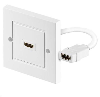 Microconnect HDMI Wall Socket White