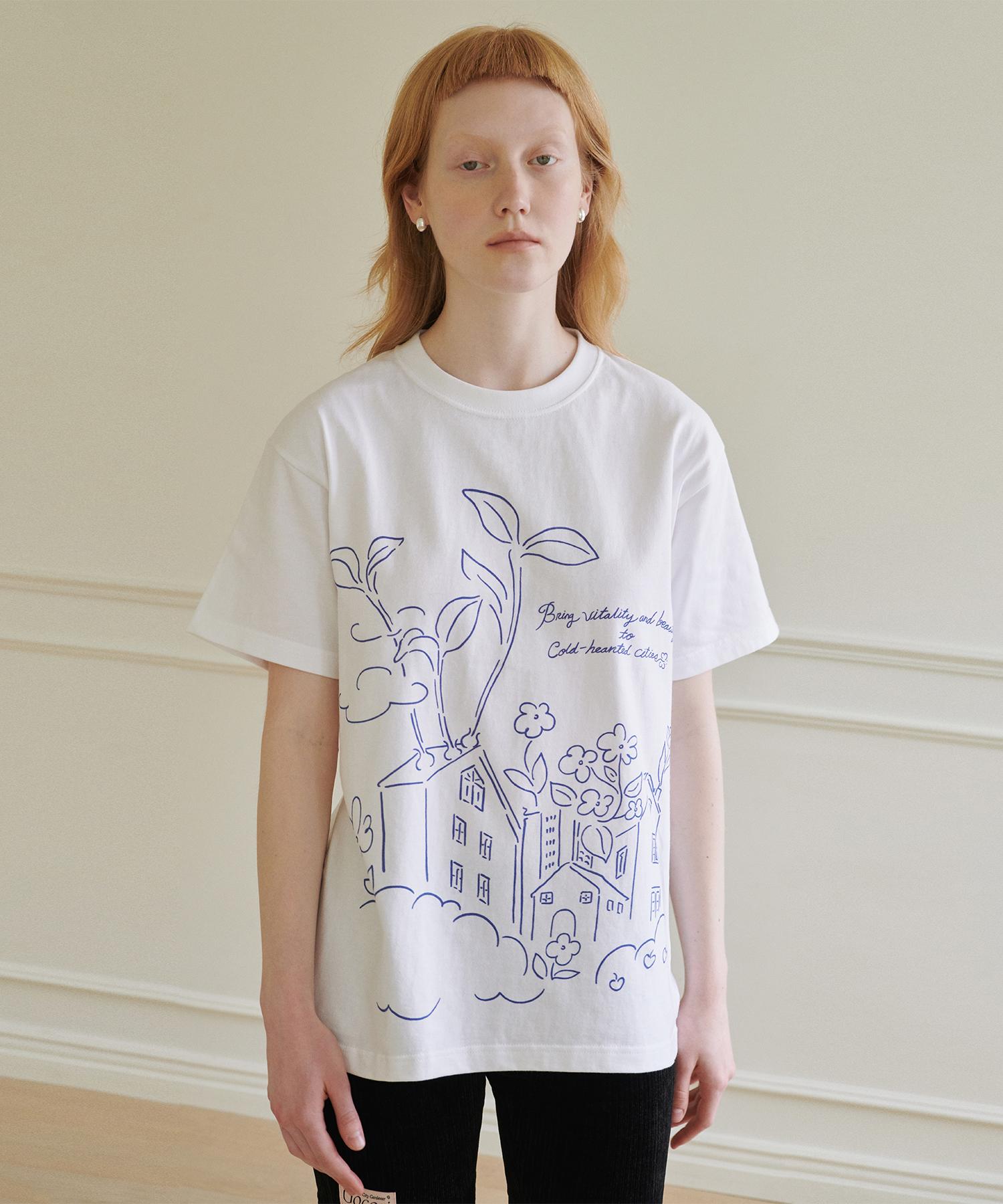 Gocori Gardeners Story T-Shirts Short Sleeve T-Shirt Free/Free