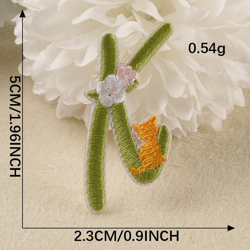 Embroidery Label Embroidery Sticker Clothes And Hats Accessories Original 26 Letters Shoes And Hats Bag Accessories Patch Self-Adhesive Sticker