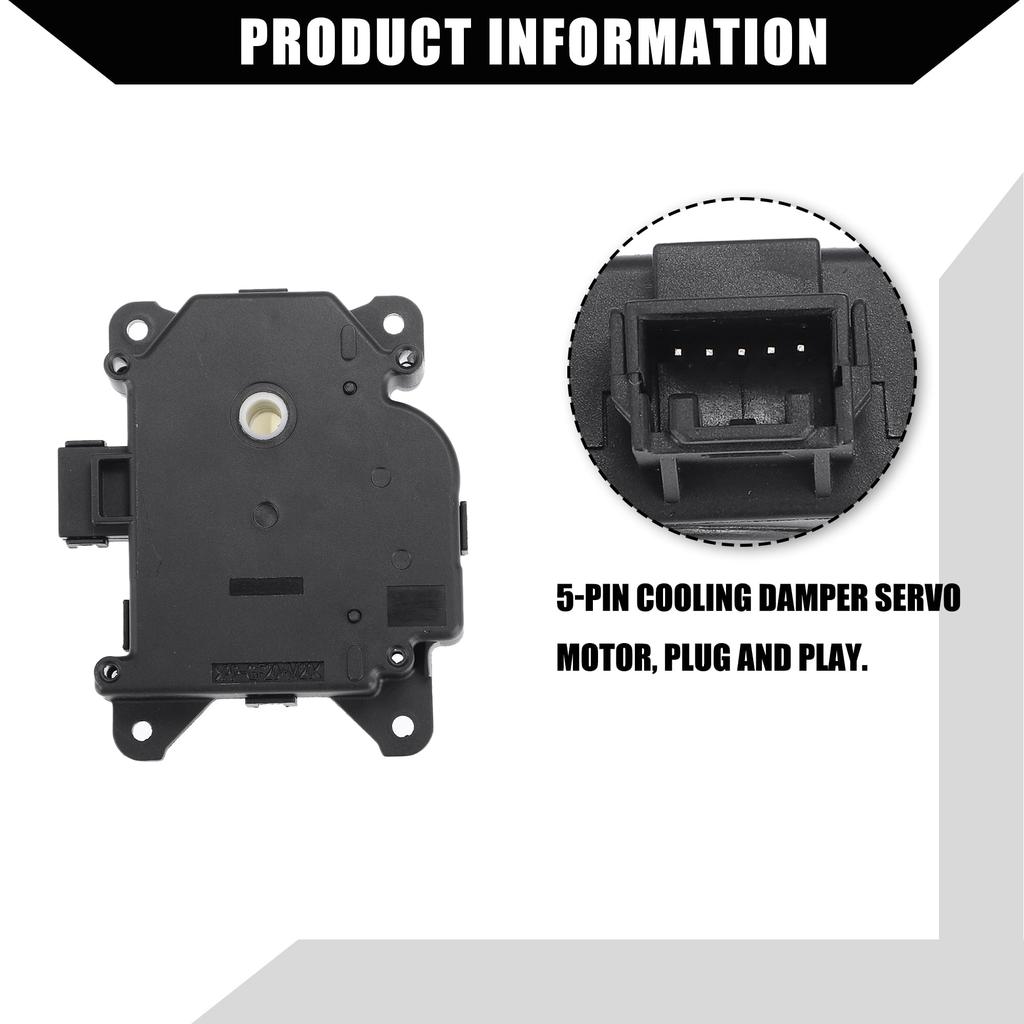 uxcell HVAC Blandeluftspjeldaktuator Kompatibel med Toy Ota 4 Runner Kompatibel med Toy Ota FJ Cruiser Foran Slitesterk Plast 1 stk Svart Nr. 8710635120