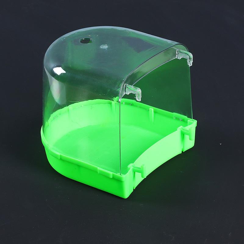 Grande Boîte de Bain Transparente pour Perruches Ondulées, Calopsittes, Inséparables, Perruches - Jouets et Fournitures pour Petits Oiseaux.