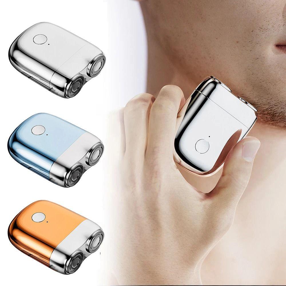 Ultra Clean Mini Electric Shaver Magnetic Facial Beard Trimmer Pocket Double Head Razor  Face Body