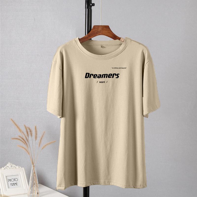 Shellsuning Tricouri supradimensionate cu litere imprimate pentru femei, vară, ocazional, largi, vintage, moale, de bază, haine de cuplu feminin, topuri Harajuku la modă