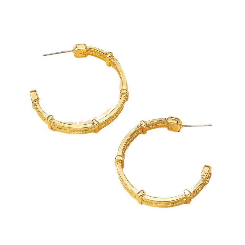 Geometric Circle Earrings: Trendy Cold-Style Ear Studs for Women with Unique Design