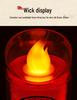 LED Wedding Dragon & Phoenix Smokeless Candle Lights - Red, Battery-Powered with Simulated Flame for Proposals & Ceremonies.