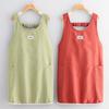 Sleeveless Water-Resistant Apron Water-Resistant Lightweight Breathable Apron Breathable Cotton-Linen Material