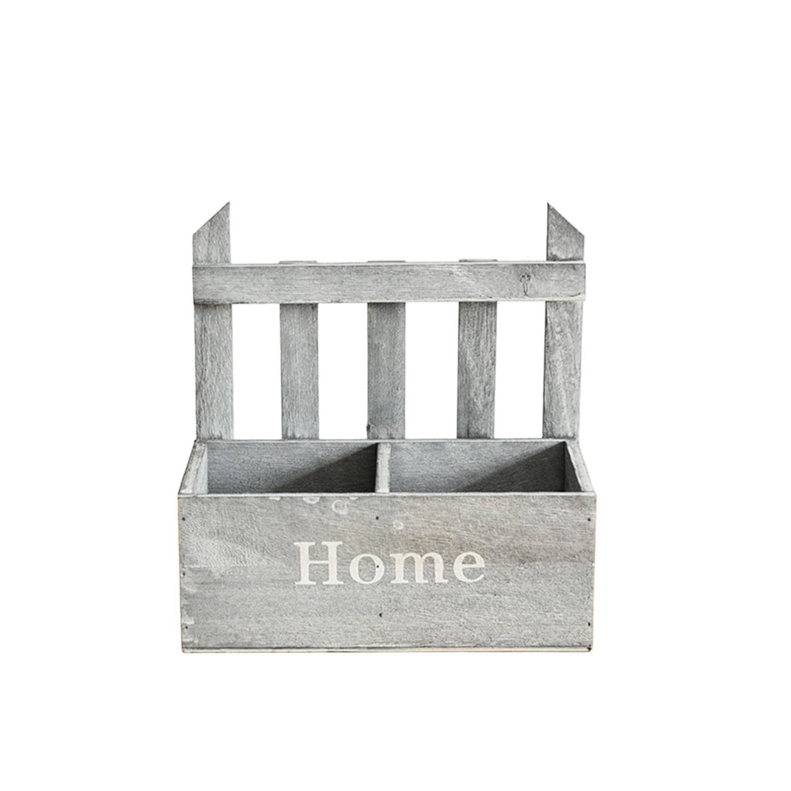 

Wall Mounted Wicker Planter Rack Natural Wood Hanging Flower Basket For Indoor Decor Garden Vertical Greenery серый