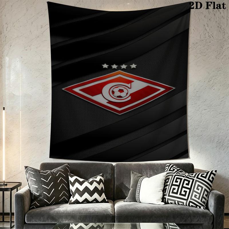 Spartak Moscow Clash Wall Hanging Printed Fabric Blanket Decorative Tapestries for Bedroom Living Room Home Decor