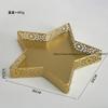 Star and Moon Heart-Shaped Wrought Iron Fruit Bowl Decorative Piece Creative Cake and Dessert Tray for Living Room Home Decor