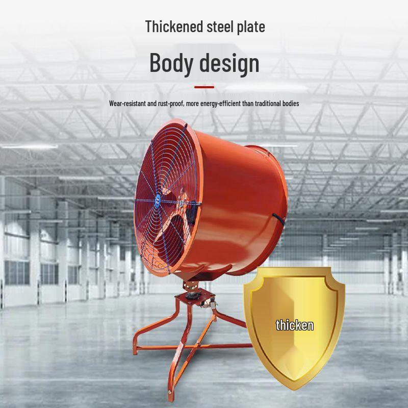 High-Power Oscillating Industrial Fan for Factory and Greenhouse Cooling