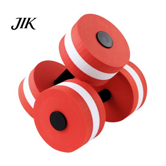 Aqua Dumbbell 2Pcs Water High Density EVA Foam Pool Weight Men Women Quick-drying Aerobic Loss Floating Exercise Fitness Barbell Workout Equipment красный