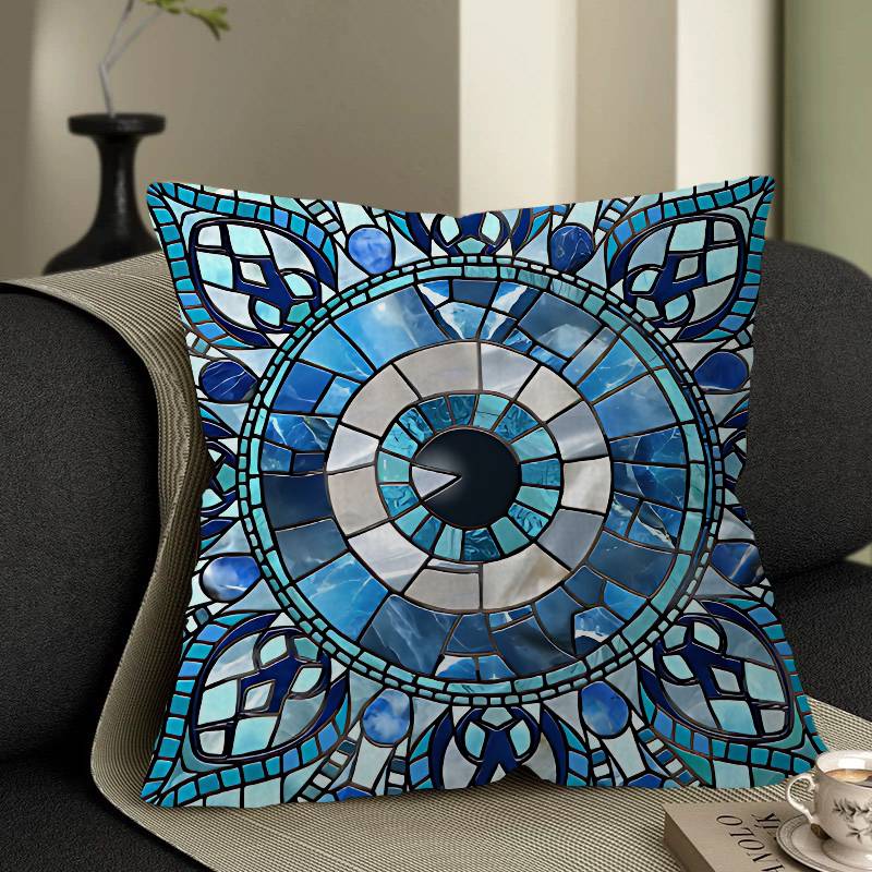 Evil Eye Office Cushion Pillowcase Car Cushion Cover45X45Cm Lumbar Pillowcase Sofa Pillowcover