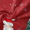 Christmas Santa Claus Bedding Set 3D Printed Duvet Cover Set Soft Single Double Size Bed Set  Christmas Home Decorations