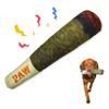 Jouets interactifs amusants pour chien - Jouets en peluche couinants design cigare - Jouet à mâcher créatif pour le nettoyage des dents des petits et moyens chiens